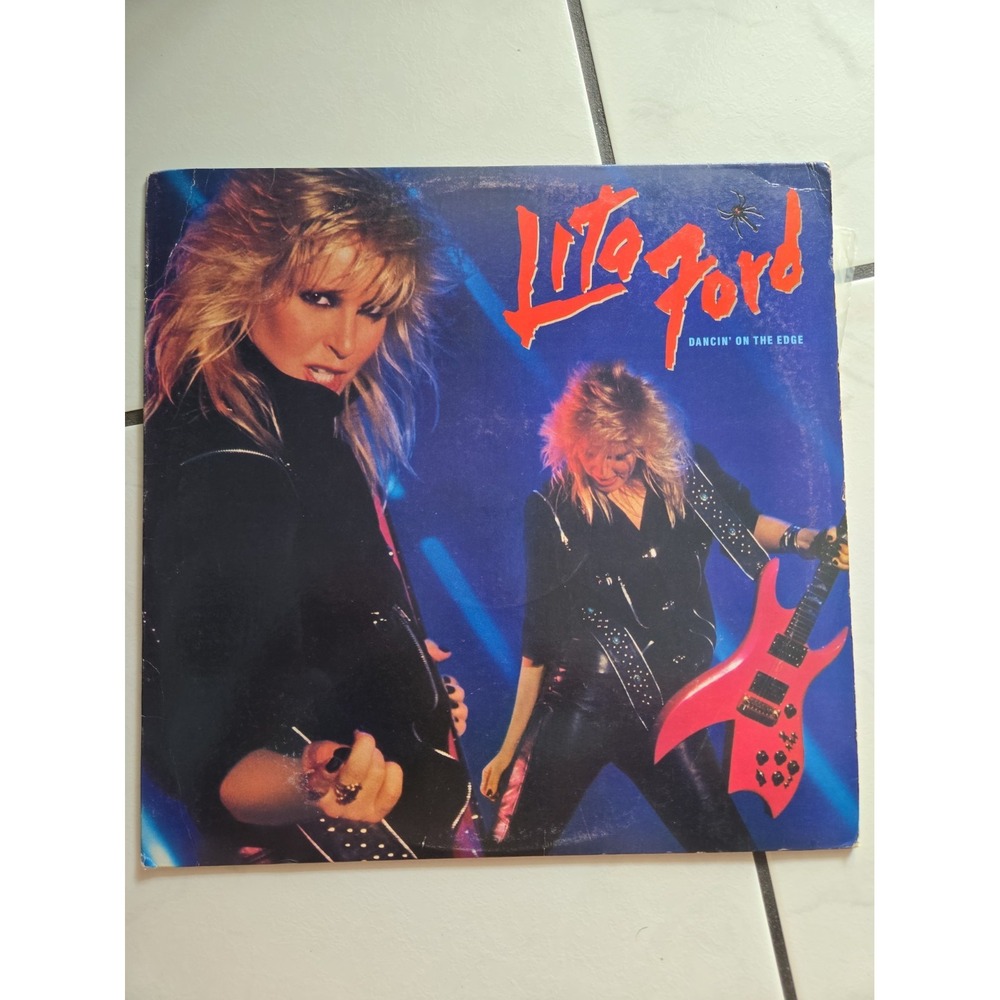 Lita Ford Dancin' on the Edge 1984 Mercury Vinyl LP Glam Hair Metal Original